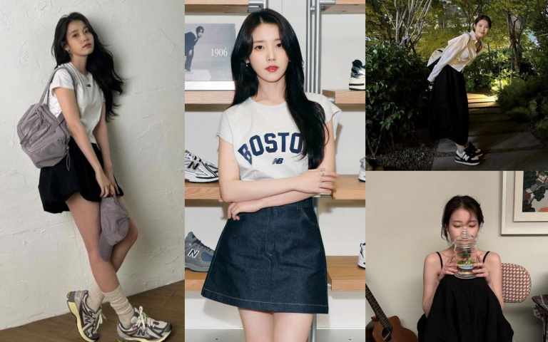 盤點IU三個最可愛休閒服造型！T恤搭牛仔裙根本是韓國最正的大學生吧！