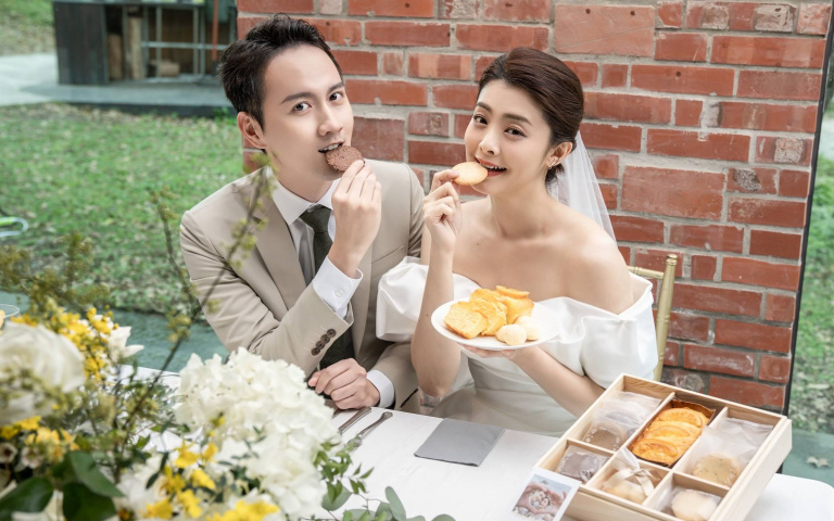 夏如芝、張捷婚禮禮盒原來是這款!禮盒蓋子還能當畫框?