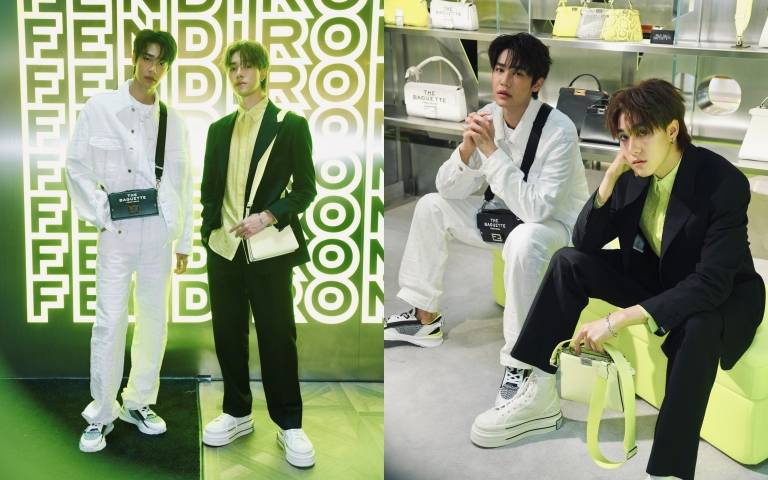 泰版《流星花園》雙帥Dew、Nani現身FENDI香港期間限定店！兩人超時髦造型引發粉絲爆拍潮！