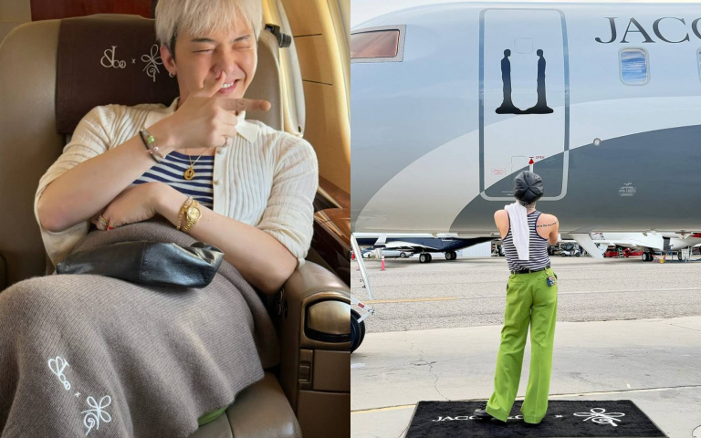 GD私人專機內部奢華曝光！高級皮革座椅、經典標誌全上塗裝