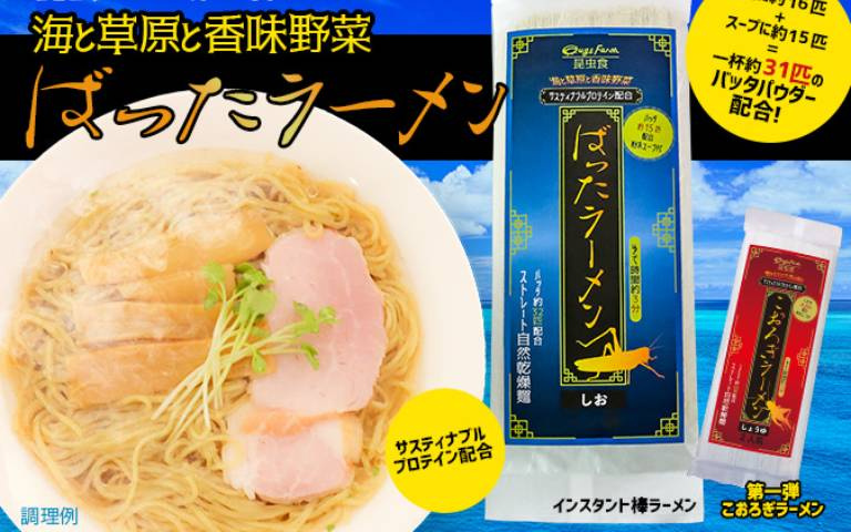 「昆蟲拉麵」你敢吃?!一碗含50隻滿滿「高蛋白」,搭配醬油、鹽味挑戰你的味蕾!