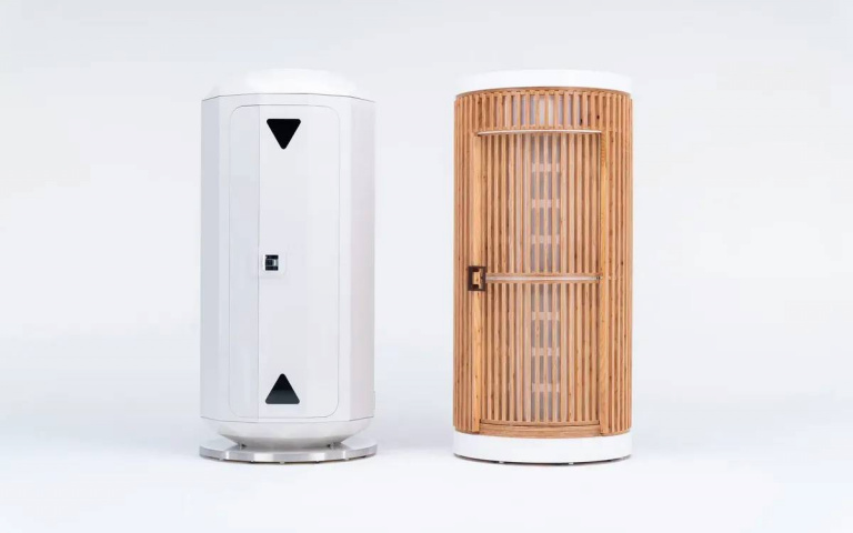上班族補眠神器!日本雀巢推出期間限定 品嚐咖啡同時體驗站立小睡的「站著睡包廂」