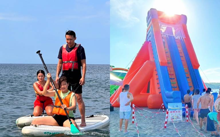 你敢挑戰嗎？十米高沙灘巨型「天空滑梯」，還有SUP、衝浪6折體驗優惠！