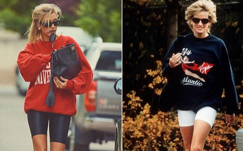 Hailey Bieber神還原！　為雜誌畫報復刻演繹黛安娜王妃私服穿搭，超有感