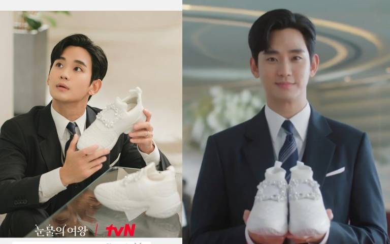 《淚之女王》金智媛也穿小白鞋！增高7.5CM，難怪看起來腿好長！