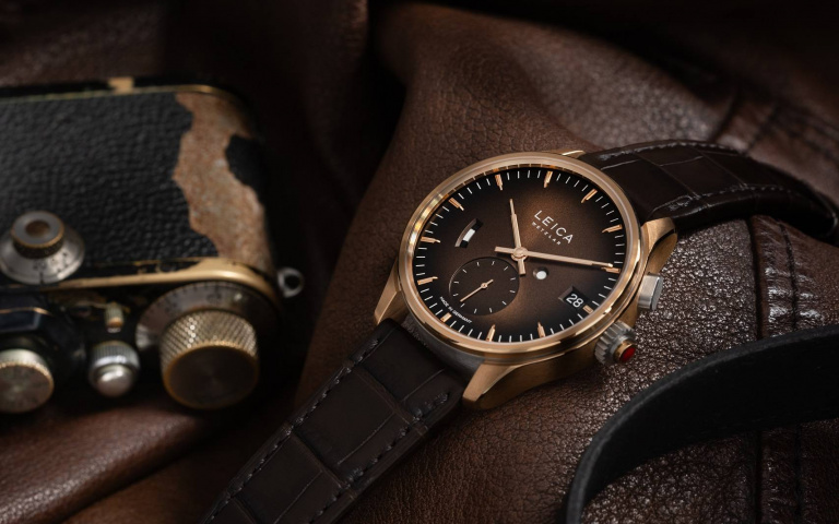 徠卡跨領域推腕錶，徠卡ZM 1黃金限量版腕錶致敬首款金色版相機