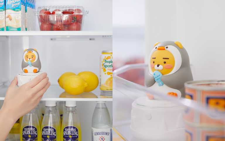 冰箱有臭味?KAKAO FRIENDS推凍僵「萊恩除臭機」,放在冰箱超萌又實用!