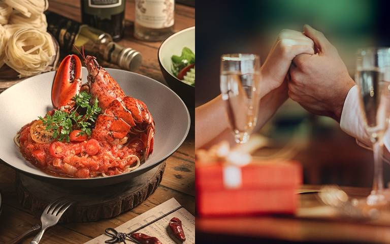 情人節入住酒店，享房內雙人套餐與美酒，餐廳波士頓龍蝦買一送一！