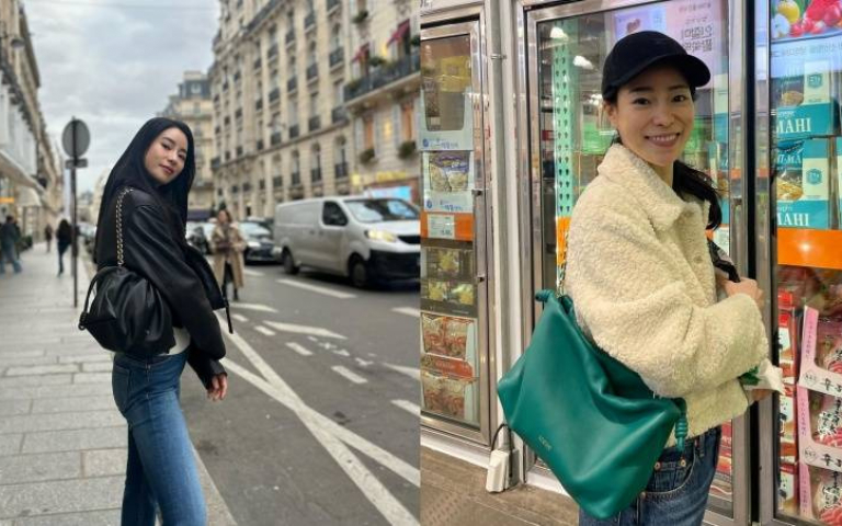 林智妍出現在巴黎街頭!揹上最新LOEWE IT包款,這大小真的好適合旅行又很時髦耶!