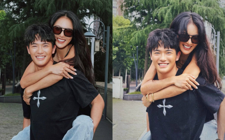 吳速玲曬帥兒合體照「母子變姊弟」！18歲Joe高顏值引全網暴動：這臉完全是純愛系男友！
