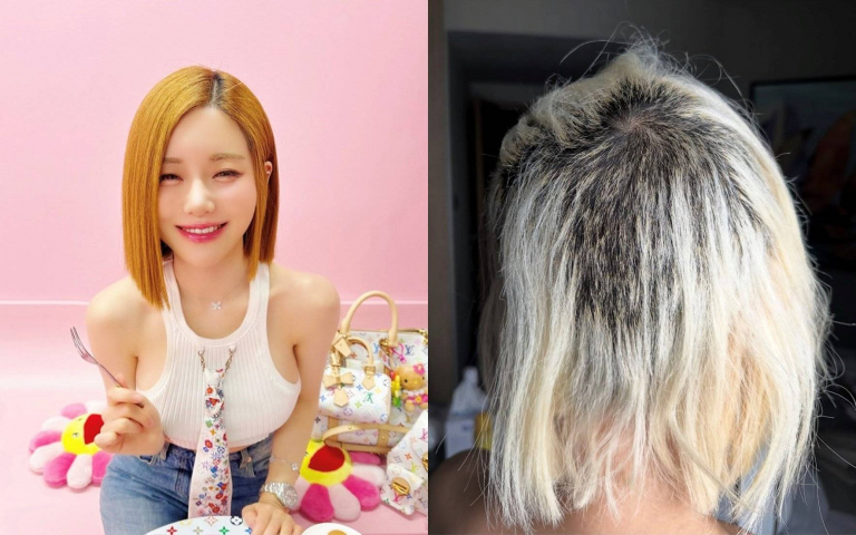 「韓國最美DJ」漂髮失敗頭髮竟整片掉光!專家揭真相:漂髮其實風險極高!