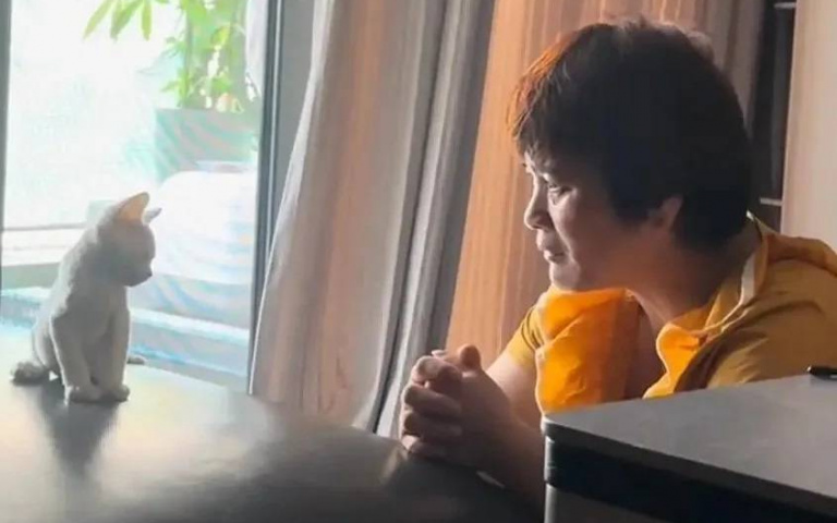 曾放話「敢養貓我就丟掉！」媽媽見貓怒瞪17秒　秒被萌化變頭號鏟屎官