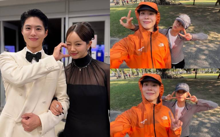 朴寶劍IG曬「台灣味」私照！騎Ubike、抓惠利晨跑還合體比愛心甜翻，後台集郵IU、金裕貞、林俊傑，網讚：社交王是他