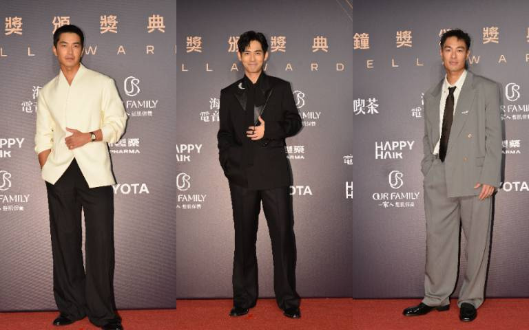 金鐘61紅毯男神五帥出列！曾敬驊白西裝帥翻、楊祐寧高級灰、周渝民全黑貴氣爆棚