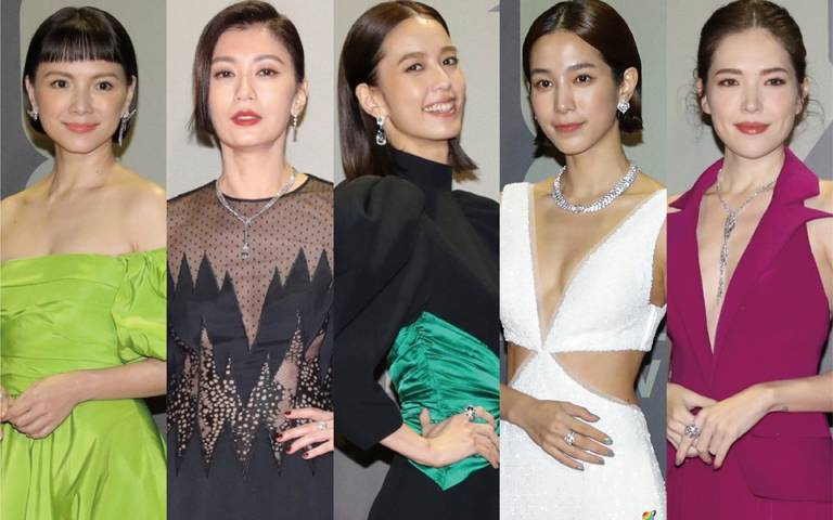 金馬58╱賈靜雯、陳庭妮、李心潔、溫貞菱、許瑋甯，閃戴千萬頂級珠寶拼紅毯最高貴