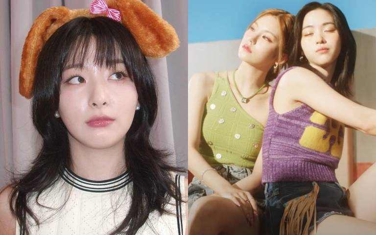 韓國女團ITZY、Red Velvet 都是削肩背心控，尤其這樣穿胸部看起來立馬大兩個罩杯，性感美翻！