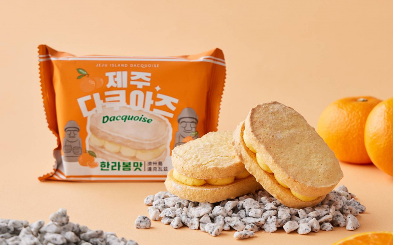 濟州島達克瓦茲台灣買得到！「漢拏峰柑橘」全新口味，蓬鬆口感、濃郁奶油一吃就愛上！