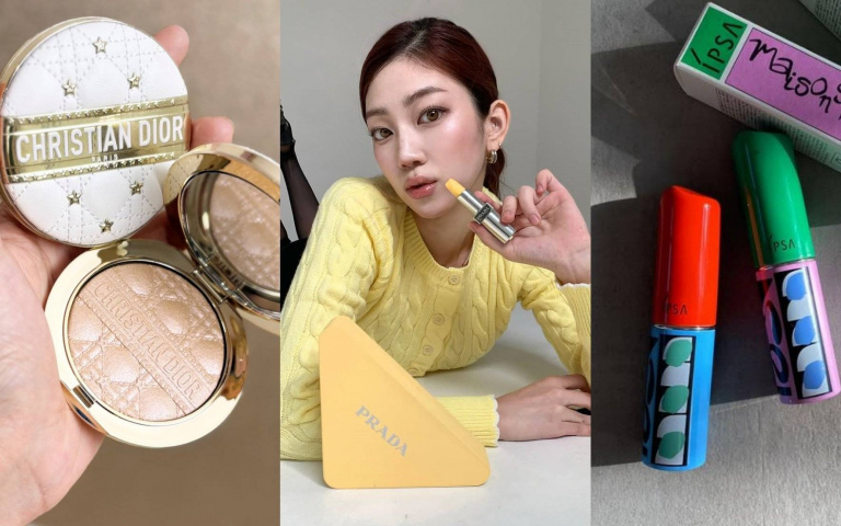 高顏值「時髦風美妝」盤點！PRADA香蕉潤唇膏太可愛、IPSA前衛聯名必收、Dior聖誕亮采餅美到尖叫！