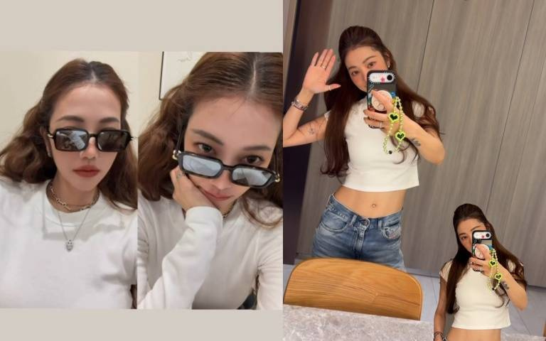 地表少女51歲許路兒兩套白T牛仔瘦身穿搭炸裂！小蠻腰、馬甲線完全藏不住，全網驚呆