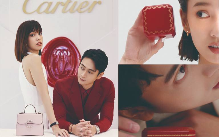 陳庭妮、劉冠廷好友默契大聲愛!傳情共演卡地亞「The Cartier Box」經典紅盒微電影