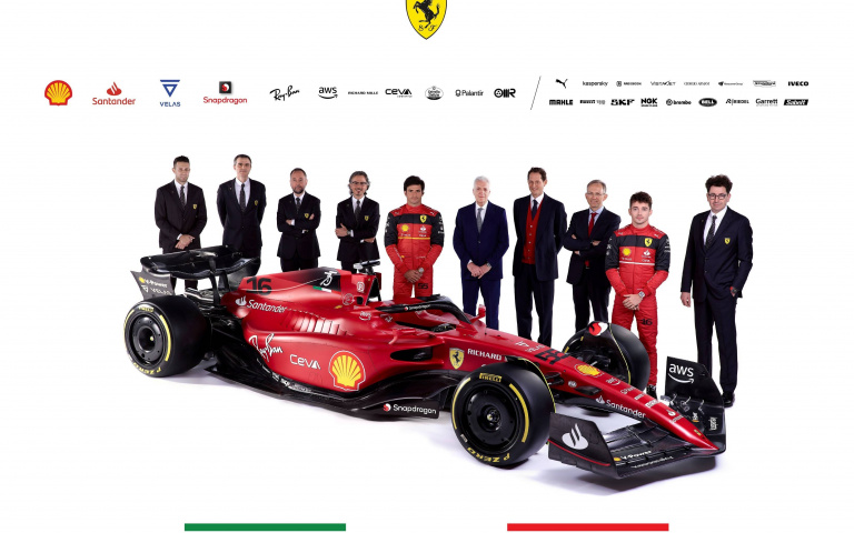 Scuderia Ferrari 法拉利F1車隊 全新賽車F1-75正式亮相!