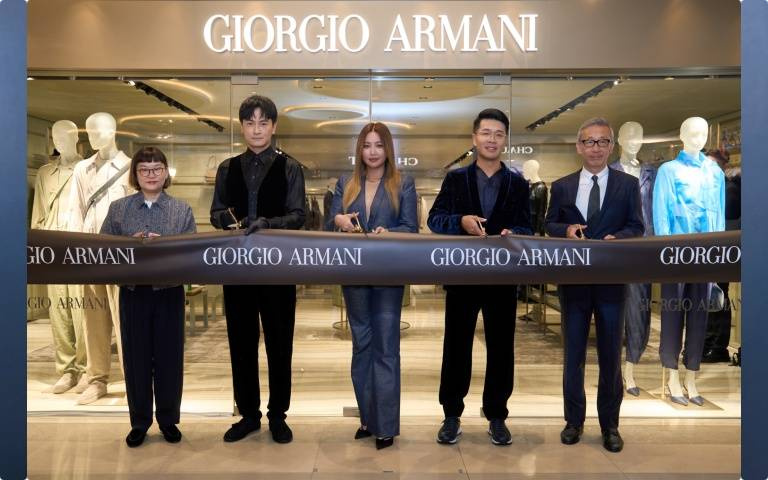 GIORGIO ARMANI由台灣奧西尼公司接下總代理,台北麗晶精品概念店首發登場!