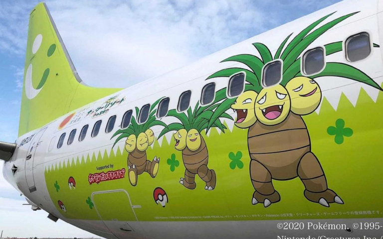人要衣裝,飛機要塗裝!搭上寶可夢Pokémon班機抓寶去!