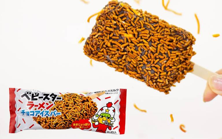 獵奇「點心麵冰棒」登場!鹹鹹甜甜風味,究竟是在吃零食還是吃正餐?!
