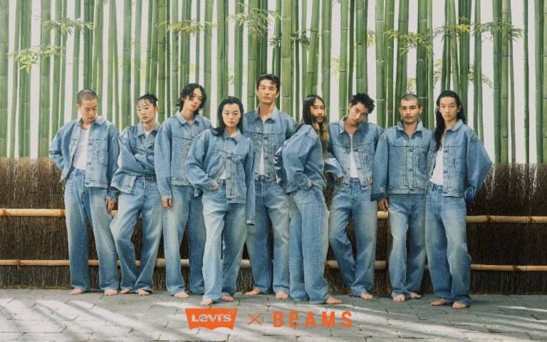 Levis聯名BEAMS推2024春夏「超級寬」！限定皮水洗面料工藝，潮人必收！