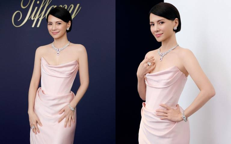 李心潔全身3億珠寶華麗現身！Tiffany 2025高級珠寶展台北揭幕　演繹海洋瑰寶的詩意之光