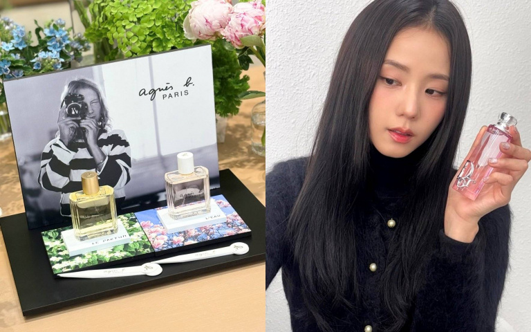 最近香氛圈在紅這幾瓶！Jisoo同款「迪奧癮誘粉漾香氛」開賣、法國女生最愛的agnès b.新香也同步登場！