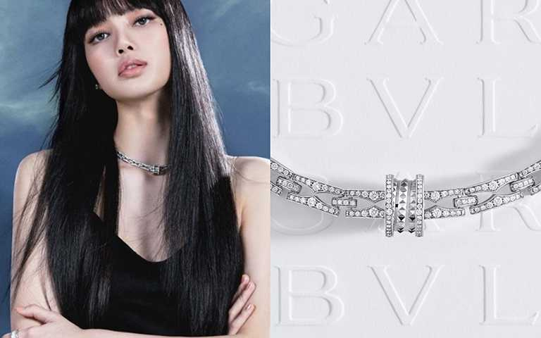 長髮LISA超性感配戴寶格麗「B.zero1 Rock Chain」，鑲嵌璀璨奢華鍊節，不羈工業風鉚釘鍊墜靚演百搭品味