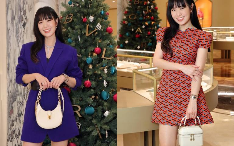 孫盛希下身失蹤造型站台 BVLGARI，當場直呼最想帶走這款包！