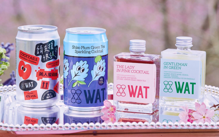 WAT氣泡雞尾酒春遊首選！酸甜甘醇「紫蘇梅綠茶」、白葡萄酒＋水果清香「森思熟綠」，讓你微醺迎接春天！