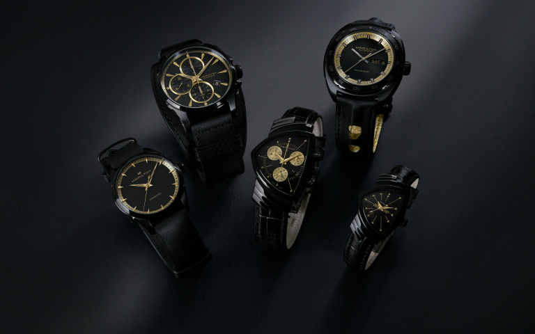 黑得迷人！漢米爾頓全新黑金系列，五款腕錶展現低調非凡魅力
