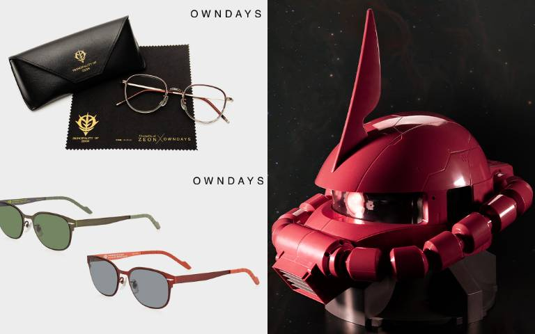 OWNDAYS聯名「機動戰士鋼彈」！打造夏亞專用薩克頭型專屬眼鏡收納盒，鋼彈迷必收！