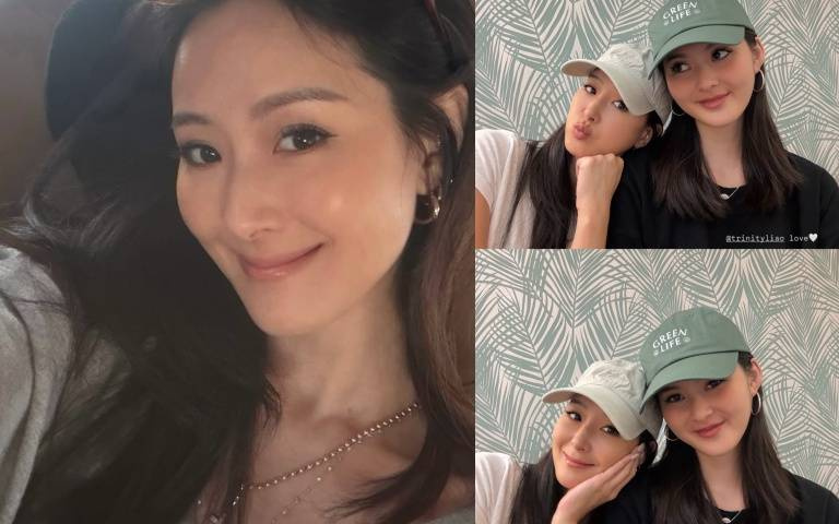 孫芸芸曬出與25歲女兒廖思惟Trinity的限動合照，47歲還能這樣美！母女顏值直接複製貼上太狠了！