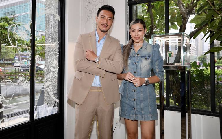 王陽明、蔡詩芸同台力挺宇舶藍寶石腕錶展,霸氣大秀奢華彩虹、透明陀飛輪鍊帶款