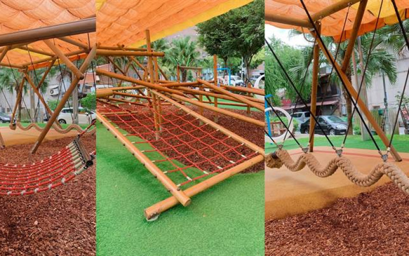 連假去親子公園就挑這裡！萬華區大小遮陽攀爬網、擺動長繩盪鞦韆免曬傷！全台北最貼心