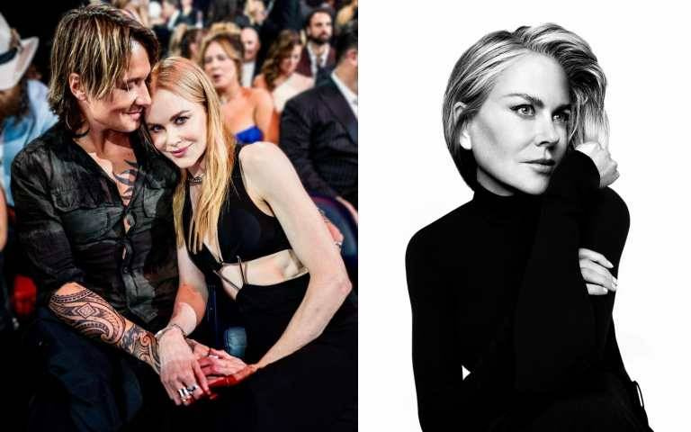 56歲妮可基嫚下半身失蹤裝、漁網裝秀大長腿，秀腰露肩，這年紀這樣太值得效法！