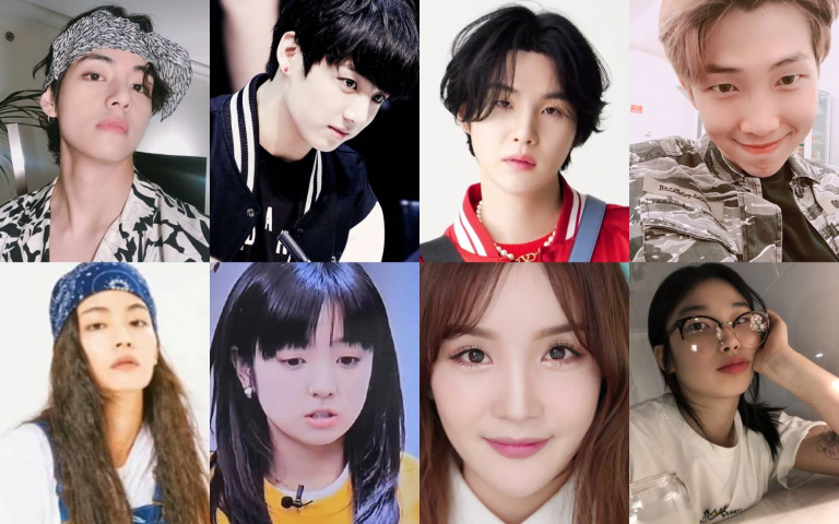 根本就是戴假髮!防彈少年團4位成員撞臉女星,相似程度高到驚人!
