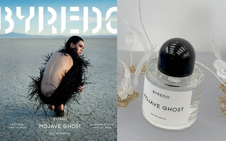 什麼是沙漠的清香幽靈花香？讓Byredo 與新生代超模 Amelia Gray用《莫哈維之影》香氣告訴你！