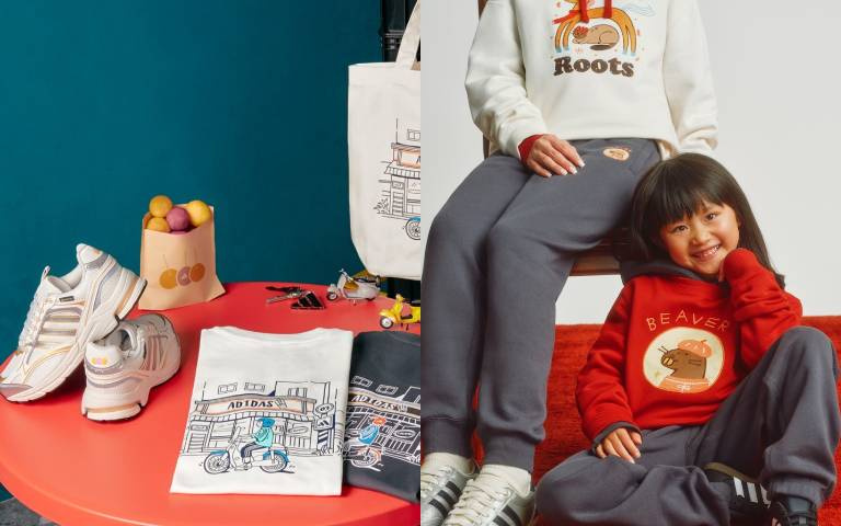 夜市、機車、地瓜球全上身？adidas這波可愛插畫真的太台太犯規…Roots海狸變身後更可愛