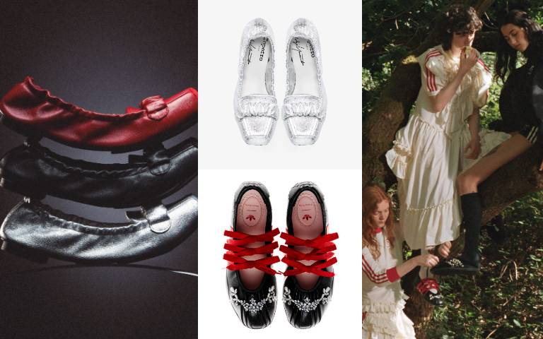 話題聯名鞋太犯規！adidas Originals by Simone Rocha把芭蕾鞋鑲上珍珠、Repetto「樂福芭蕾鞋」回歸，秋冬鞋櫃又要失守