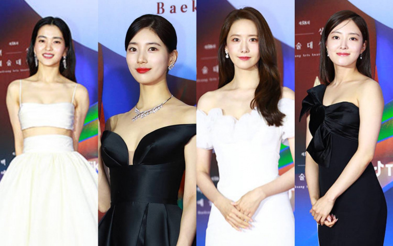 2022《百想》紅毯照!金泰梨大秀好身材,潤娥、李世榮、秀智各個仙氣爆棚!