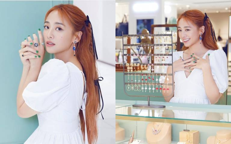 吳映潔不講話也可以很溫柔？化身小仙女優雅詮釋Les Néréides夢幻飾品超有氣質！