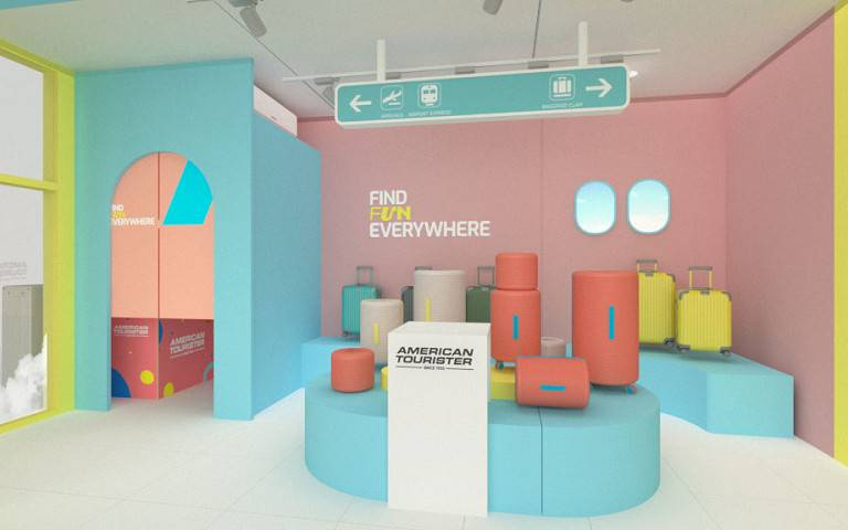 「圓」的行李箱？! American Tourister『90周年快閃店』全台最夯打卡點夢幻登場！