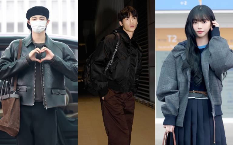 金唱片後台曬交情！許光漢、邊佑錫飛米蘭準備合體？Karina女神級降臨機場美到失焦