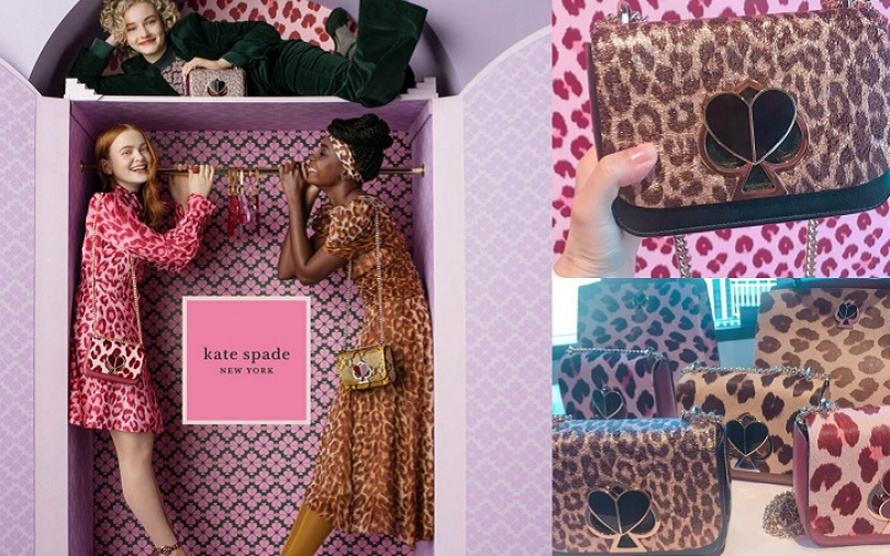 豹紋迷預備！Kate Spade黑桃鎖頭包推出各種豹紋款啦！