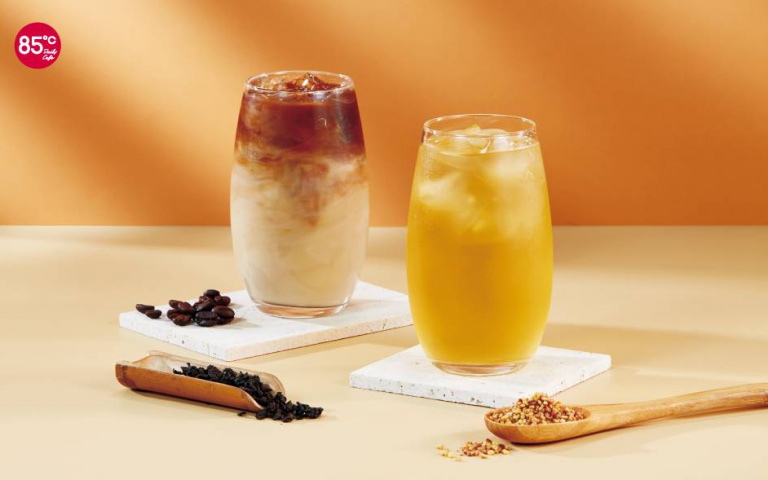 85℃新品!無咖啡因「黃金蕎麥茶」、「烏龍鴛鴦拿鐵」,手搖飲控快喝爆